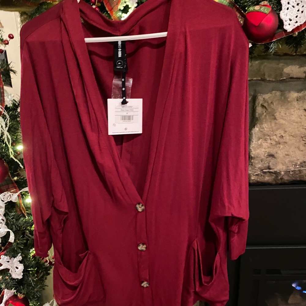 Agnes and Dora red cardigan sweater size medium